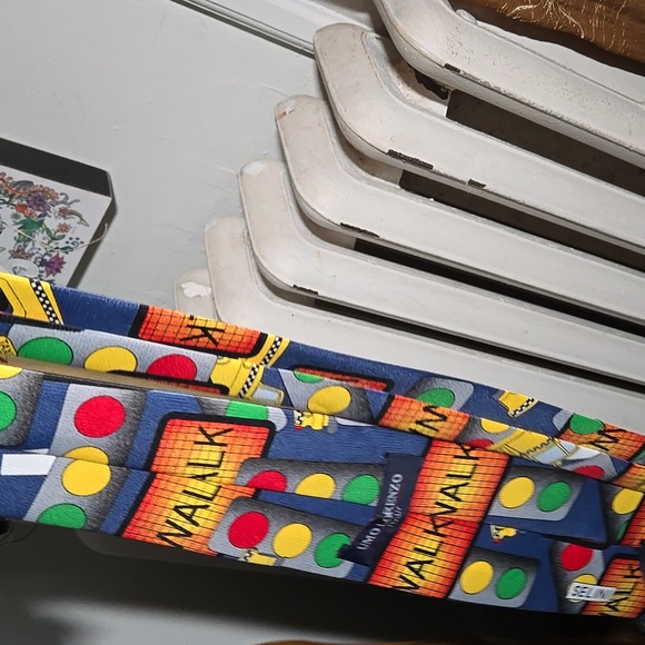 Mens NYC NWOT Tie Made In Italy Yellow Taxi Blue - Picture 6 of 7